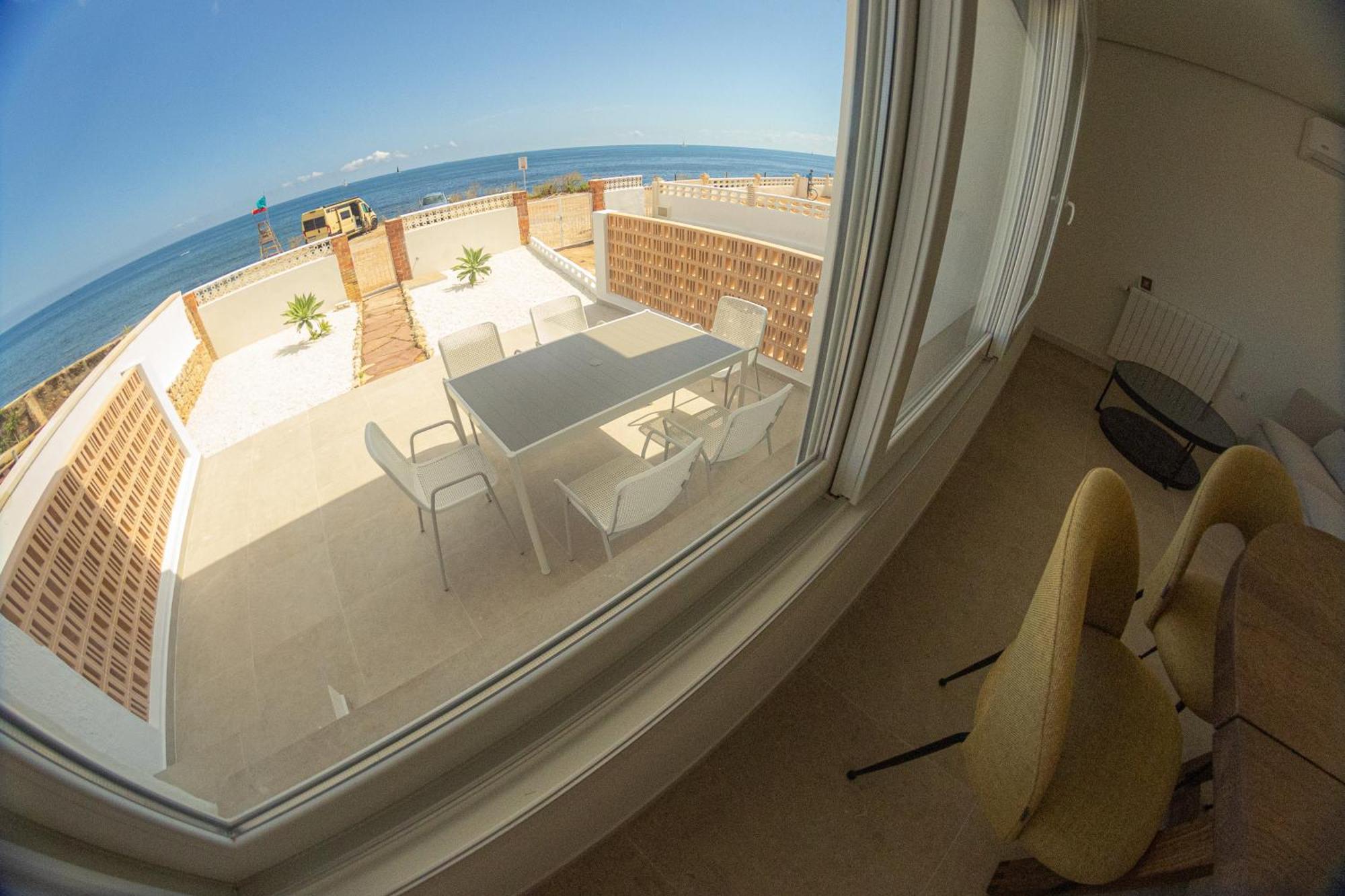 Vistas Y Terraza Panoramica Frente Al Mar En Denia, Las Rotas Eksteriør billede